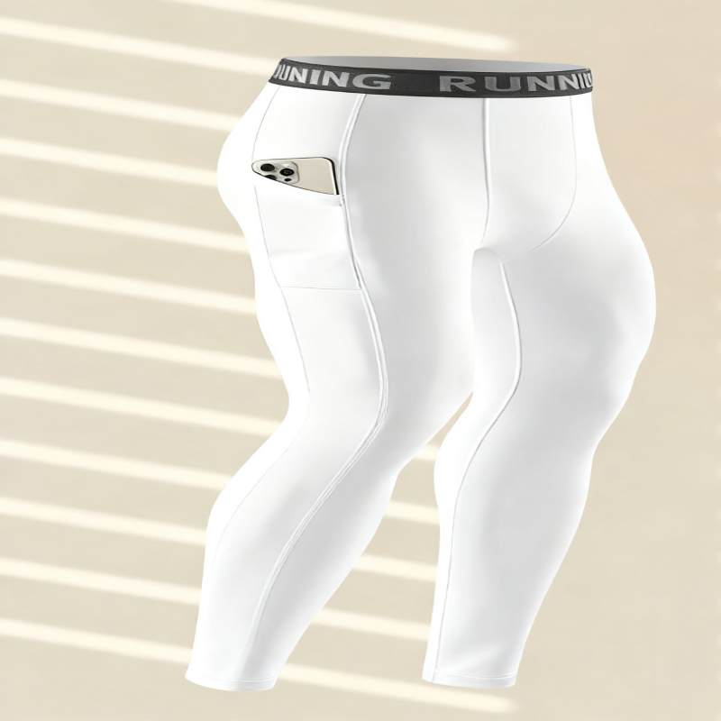 Compression Long Pant - Męskie legginsy kompresyjne do biegania na