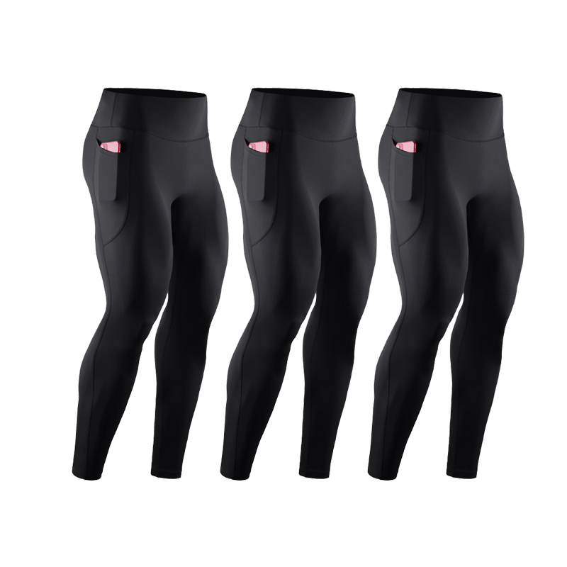 Compression Long Pant - 3 szt. Męskie spodnie kompresyjne do