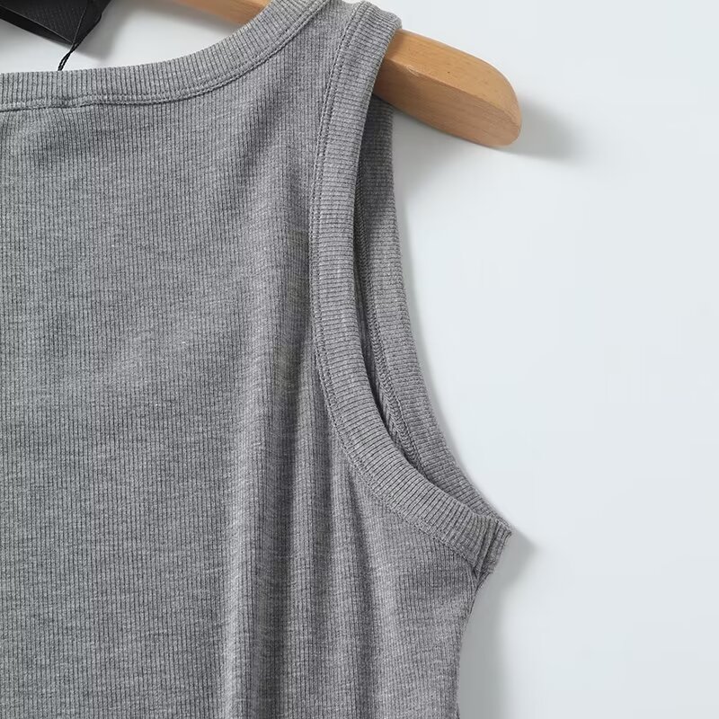 Maxdutti Solid Slim Fit letnie – Tank Top Ribbed recenzja i cena